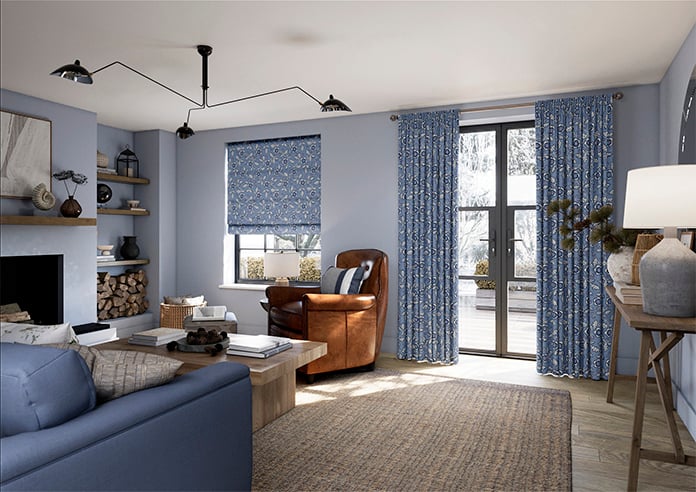 Land & Shore River, Blue Red - Twist&Fit Roman Blind - Image 7